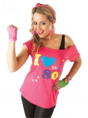 I LOVE THE 80s T-SHIRT - 80's Costumes